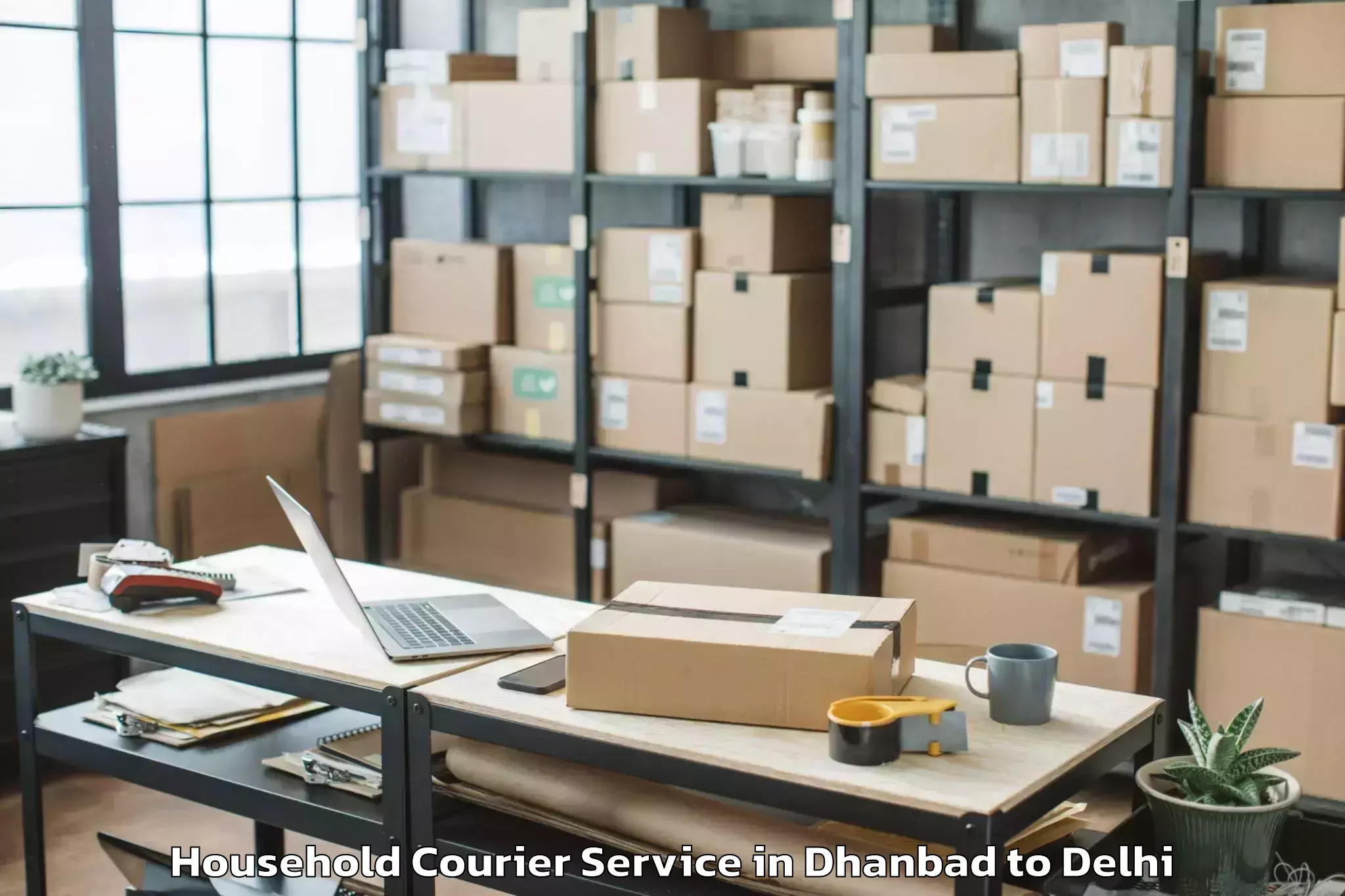 Book Your Dhanbad to University Of Delhi New Delhi Household Courier Today